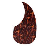 Scratch Plate for Acoustic Guitar 41-inch Wooden Guitar Pickguard Personalized Water Drop Shape Thickness 0.65mm(Brown)