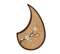 Scratch Plate for Acoustic Guitar Acoustic Guitar Guard Drop-shaped Guard 38-41 Inch Folk Decorative Strumming Stickers(A)