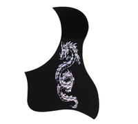 Scratch Plate for Acoustic Guitar Acoustic Guitar Pickguard Gold Phoenix Dragon Pattern Decorated Self-adhesive Pick Guard Sticker(Bird C)