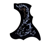 Scratch Plate for Acoustic Guitar Applicable To Folk Guitar Pickguard 40-41 Inch Flower And Bird Pattern Stick-on Pickguard Decoration Sticker