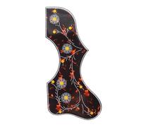 Scratch Plate for Acoustic Guitar Flower Decorative Celluloid & Transparent Epoxy Resin Guitar Pickguard Anti-scratch Plate For Folk Acoustic Guitar(Right)