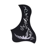 Scratch Plate for Acoustic Guitar Guitar Pickguard Stickers 40/41 Inch Wooden Guitar Pickguard Stickers Guitar Strum Baffle Pickguard(Silver E)