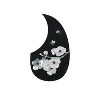 Scratch Plate for Acoustic Guitar Handmade Classical Folk Guitar Thickened Glue Guard Plate Inlaid With Real Colorful Shell Carvings(D)
