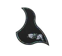Scratch Plate for Acoustic Guitar Rosewood/maple Inlaid With Real Shell Pattern Acoustic Guitar Pickguard Backing Double-sided Adhesive(C)