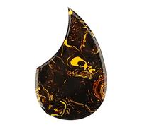 Scratch Plates Electric Guitar Protector Yellow Patterned Electric Guitar Pickguard PVC Texture For String Instrument Decorative Guitar Accessory