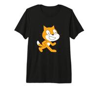 Scratch Programming Language Official Cat Mascot Premium T-Shirt