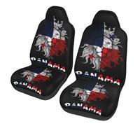 Scratch Proof Car Accessories Panama Panamanian Flag And Lion Cars Seats Protector Soft Fabric Cars Front Seat Covers For Sedans, Lorry, Truck, 52X138Cm