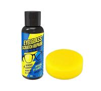 Scratch Remover for Eyeglasses - Yellowing Sunglasses Cleaner | Shiny Solution, Ideal for Watch, Screen, Windshield, Phone Camera, Window, Lens Repair Kit, 3.23x1.14 Inches