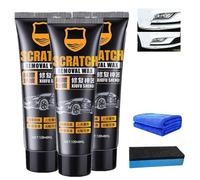 Scratch Remover for Vehicles, Car Scratch Repair Paste, Car Scratch Remover, Cars Paint Scratch Repair Polishing Wax, Swirl Marks and Scuff Removal,Cars Scratch Repair Kit for Deep Scratches (3PC)