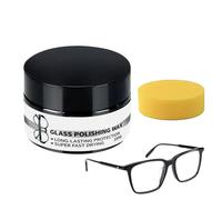 Scratch Remover Paste, Eyeglass Kit, Lens Cleaner with Sponge Applicator, Restorer with, Repair Compound, Glass Care for Mirror Windshield Phone Screen Tablet