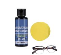 Scratch Repair, Compound with Sponge, Lens Scratch Remover, for Glasses, Sunglasses, Phone, Watch, Camera, and Mirror | Anti-Fingerprint Glass Refurbishment Cream 35ml Long-Lasting