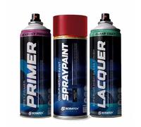 Scratch Repair Race Red Brqawwa Compatible with Ford Europe Vehicles Aerosol Spray Paint Kit with Primer & Clearcoat