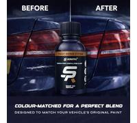 Scratch Repair - Touch up Paint Bottle Urban Green Metallic Pine Gray-Met Compatible for Volvo Vehicles with Brush Applicator 30ml, 2-in-1 Car Paint Repair