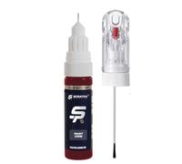 Scratch Repair - Touch up Pen Rouge Vif Compatible for Renault Vehicles with Needle & Brush Applicator, 2-in-1 Car Paint Repair