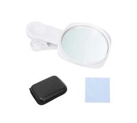 Scratch-resistant acrylic selfie mirror clip for mobile phones comes with microfibre cloth and travel bags, mobile selfie mirror accessories