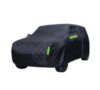 Scratch Resistant Car Cover Winter Warm For Sun And Rain Protection Snow Hail Prevention Full Wrap Car Coats Cotton Fleece Thickened(Black,L)