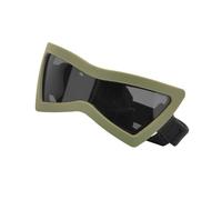 Scratch resistant dog sun shade, highlights tight flexible headpiece while exploring the wilderness, comfortable pet glasses