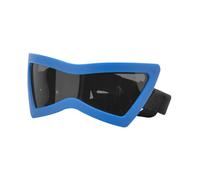 Scratch resistant dog sun shade, highlights tight flexible headpiece while exploring the wilderness, comfortable pet glasses