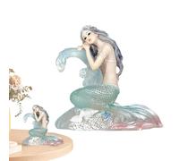 Scratch Resistant Mermaid Ornaments - Semi-Transparent Fairy Figures | Shiny Mermaid Figurines by Creatives Christmas Decoration for Car, Home, Office, Holiday, Collect