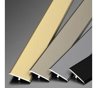 Scratch-resistant Metal T Molding Trim, T Molding Floor Transition Strip, Aluminum Threshold Transition Strip, Floor Transition Strip for Door Threshold, Carpet Edging Strip Black(Gray,90cmx3cm)
