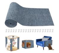 Scratch-Resistant Sofa Mat Adhesive and Cut-Out - Scratching Post Protection for Sofa 210 x 40 cm with 20 Screws | for Furniture Protection and Play Activities in Indoor Living Room and Living Room