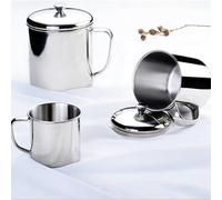 Scratch Resistant Stainless Steel Camping Mug for Hot or Cold Drinks No Rust, 304 Stainless Steel (9cm (11cm (850ml))