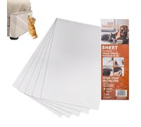 Scratch Resistant Wall Protector for Cats - Pack of 5 Transparent Protectors, Removable and Detachable Anti-Scratch Film | Transparent Self Adhesive Furniture Cover | PE Protectors
