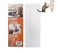 Scratch Resistant Wall Protector for Cats - Pack of 5 Transparent Protectors, Removable and Detachable Anti-Scratch Film | Transparent Self Adhesive Furniture Cover | PE Protectors