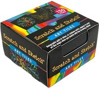 Scratch & Sketch Art Tiles (150 gold foil, silver foil, and multi-color tiles in total) (Studio)