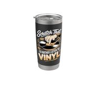 Scratch that I'd Rather Listen to Vinyl Stainless Steel Insulated Tumbler