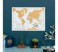Scratch the World travel edition map print (Silk Art Paper)