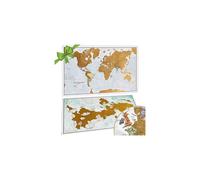 Scratch The World? Travel Map - Scratch Off World Map Poster + Bonus UK Scratch - Maps International - 50 Years + of map Making - Most Detailed Map