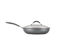 ScratchDefense Extreme Non-Stick Induction Frying Pan with Lid - 30 cm