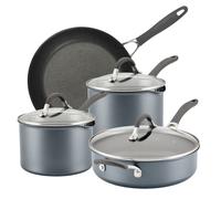 ScratchDefense Extreme Non-Stick Sauté Pan, Frying Pan & Straining Saucepans & Lids - 4 Pieces