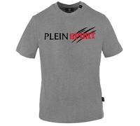 Scratched Logo Grey T-Shirt Plein Sport Grey L