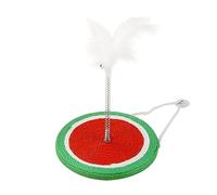 Scratcher Board Toy with Feather Board Cats Care Sisal Scratch Cardboard House Large Round Shape Round Large Wide
