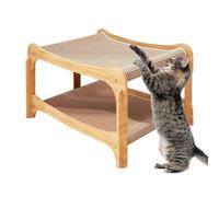 Scratching and relaxation area for cats, removable double layer scratching mats for cat babies, interactive scratching and resting bed for small, medium, large cat babies to play with