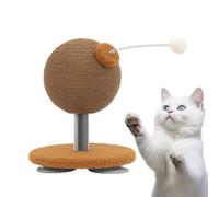 Scratching Ball for Cats, Kitten Scratching Toy for Species-Appropriate Activity, Interactive Suction Cup Ball for Multi-Cats, Indoor and Entertainment