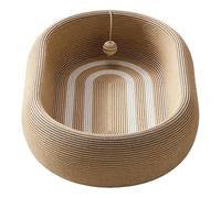 Scratching bed for cats for sharpening claws, sisal pad to protect furniture from scratches, indoor cat scratching cave, for home, home, apartment, bedroom, floor as well as