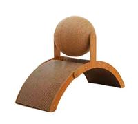 Scratching Board Abrasion Resistant Wooden Scratching Ball Multifuction Training Toys Scratch-resistant Grinding Claw Cardboard Cardboard Rabbit For scratcher 13.5 toys Sisal toys Wood toy Sc