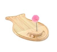 Scratching Board For Cats Cat Scratching Board Wood Cat Scratching Pads Fish Shape Cat Scratcher With Toy Ball Cat Scratchers For Indoor Cats Cat Scratcher For Indoor