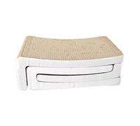 Scratching Board for Cats, Flexible Cardboard Scratching Toy, Interactive Scratching Toy with Climbing Corner and Thick Mat for Indoor and Outdoor Activities