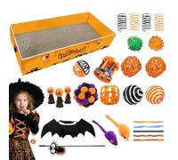 Scratching Board for Cats, Scratching Toy with Corrugated Cardboard for Cats, Set of 27 Made of Corrugated Cardboard as Furniture Protection and Lying for Home, Living Room, Bedroom, Garden