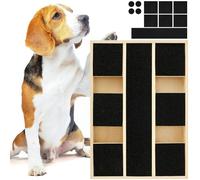 Scratching Board for Dogs, Non-Slip with Integrated Treat Box and Sandpaper, 35 x 24.5 x 3.3 cm, Stress-Free Sandpaper Nail Cutter, Versatile Scratching Board for Indoor and Outdoor (A)