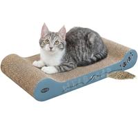 Scratching Board Wild Cat with Catnip - for Natural Claw Care - 41 × 7 × 24 Cm -