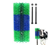 Scratching Brushes for Farm Animals, Scratch Brush for the Back - Cattle Scratch Brush Hair Massager, Full Massage Ejection Brush for Farm Animals, Double Screw for Donkey, Cow, Mule