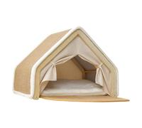 Scratching House for Cats - House with Sisal Scratching Board for Rest and Play, Bed for Cats All Seasons, for Living Room, Bedroom and Pets in Winter