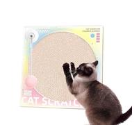 Scratching Pads for Indoor Cats - Record Player Cat Caught Board | Cardboard Cat Scratcher with Spring Swing Ball, Catnip Scratching Board for Indoor Cats