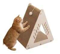 Scratching Post Corrugated Cardboard - Durable Column with Non-Slip Base | Indoor Cat Accessory for Exercise Sleep Training Against Boredom Furniture Floor Protection