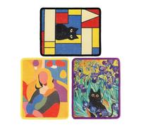 Scratching Post for Cats | 3 Pieces Art Mat Home Decor, Aesthetic Wall Scratching Post, for Puppies to Sharpen Nails in the Home, Apartment, Living Room, Bedroom, Balcony Wall